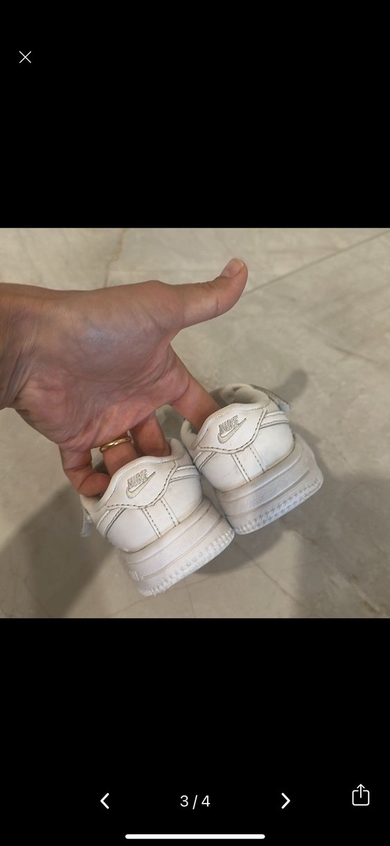 Beyaz Erkek Çocuk Spor Ayakkabı Velcro - Görsel 2