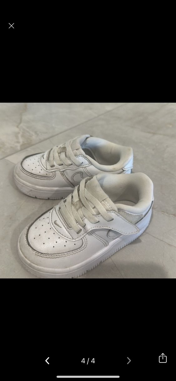 Beyaz Erkek Çocuk Spor Ayakkabı Velcro - Görsel 3