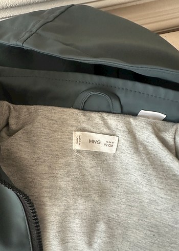 Erkek Çocuk Gri Fermuarlı Yağmurluk - Görsel 2