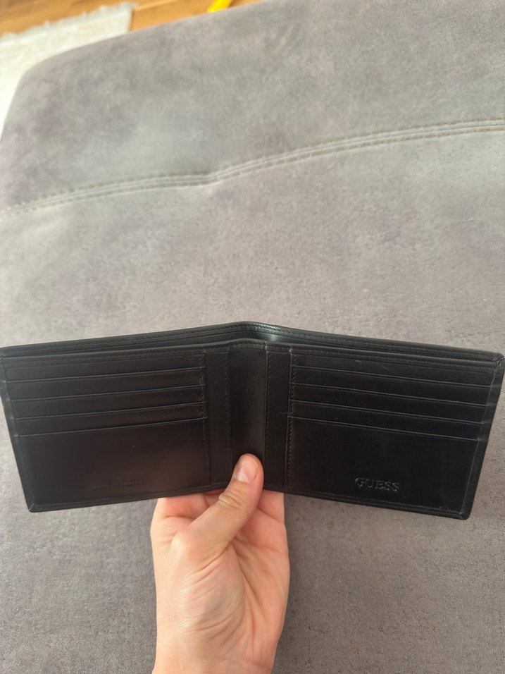GUESS Siyah Deri erkek Cüzdan - Görsel 5