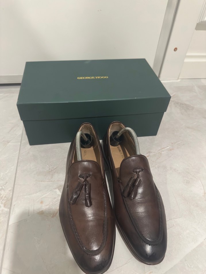 Kahverengi Deri Erkek Klasik Ayakkabı - Görsel 2