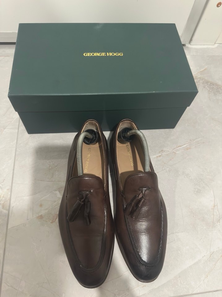 Kahverengi Deri Erkek Klasik Ayakkabı - Görsel 4