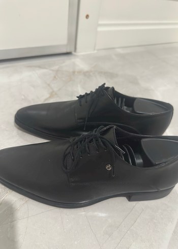 Erkek Siyah Deri Klasik Ofis Ayakkabısı - Görsel 3