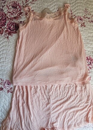 Lcw pembe şortlu pijama takımı