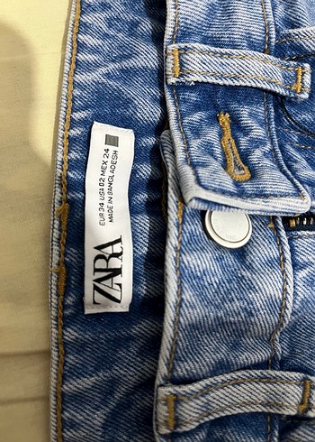 Zara Kadın Geniş Kesim Midi Kot Pantolon