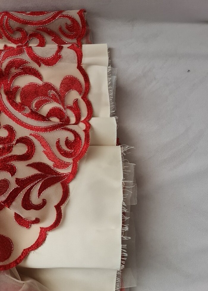 Payetli dantelli elbise - Görsel 5