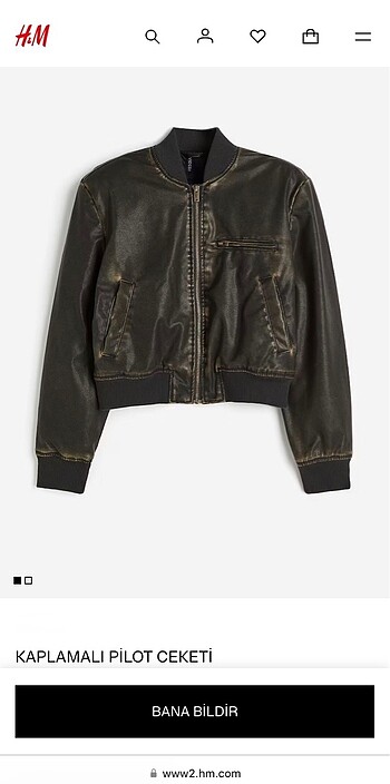 H&M Deri Ceket-Mont