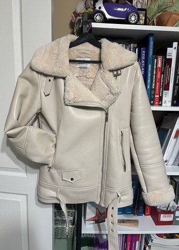 Stradivarius deri ceket - Görsel 5