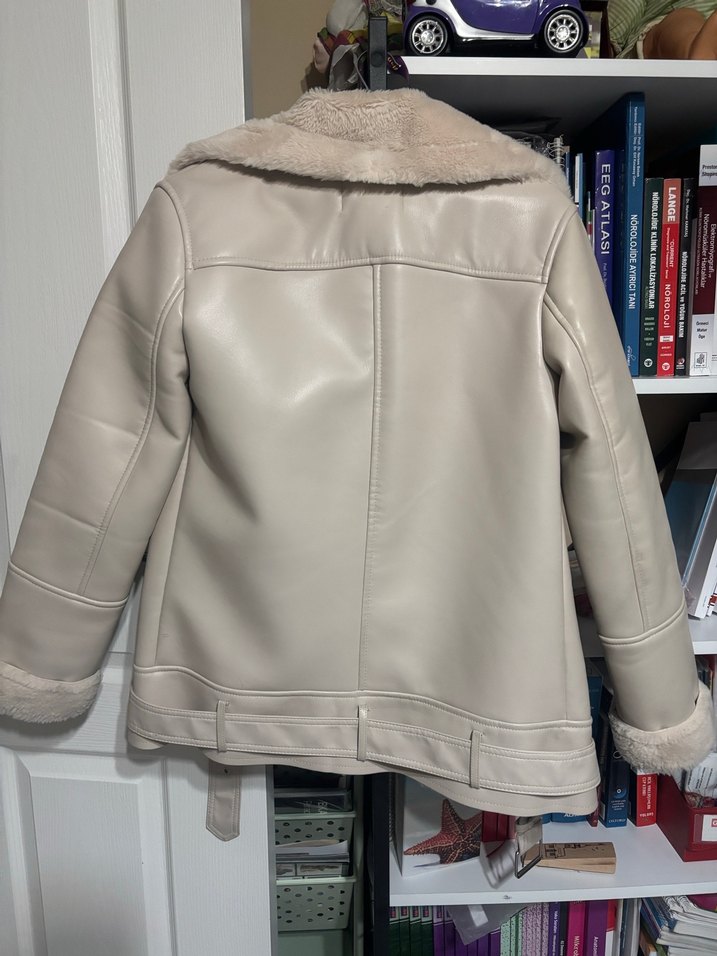 Stradivarius deri ceket - Görsel 4