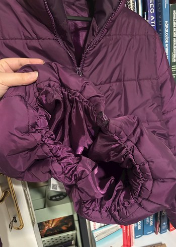 Fermuarlı Mor Defacto Mont - Görsel 5