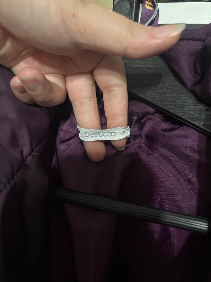 Fermuarlı Mor Defacto Mont - Görsel 2