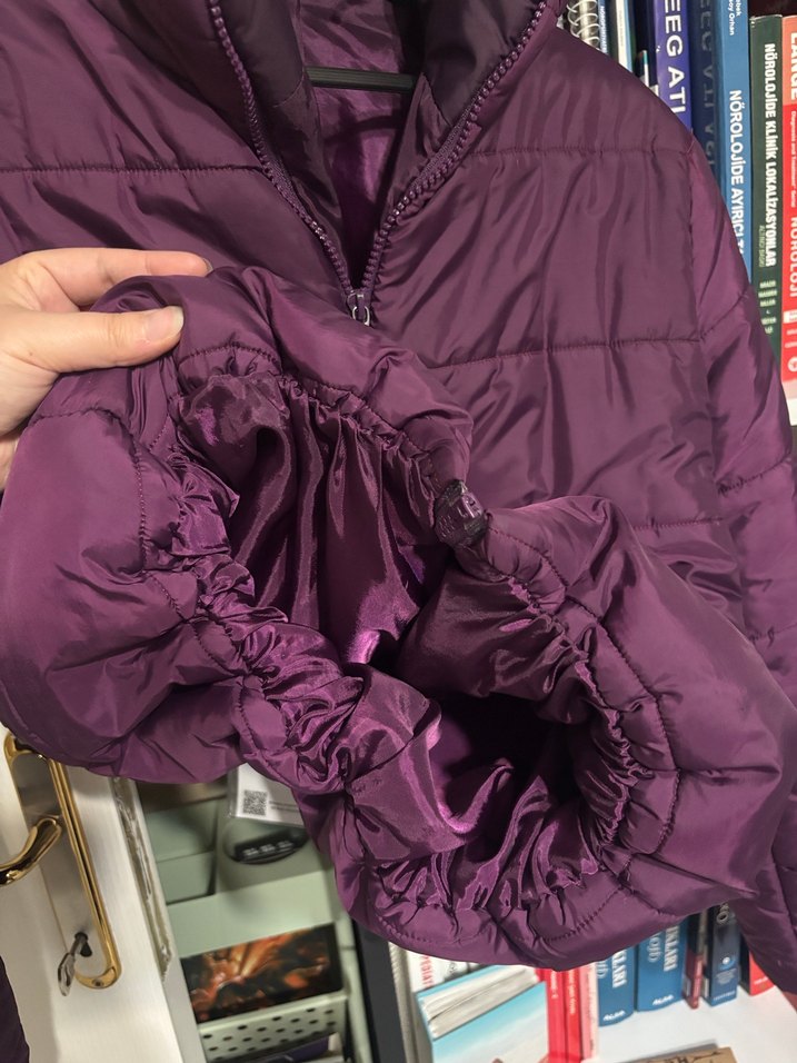 Fermuarlı Mor Defacto Mont - Görsel 5