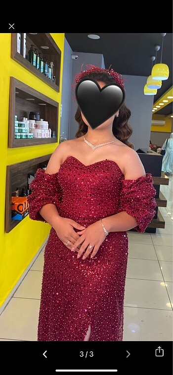 Taşlı abiye - Görsel 3