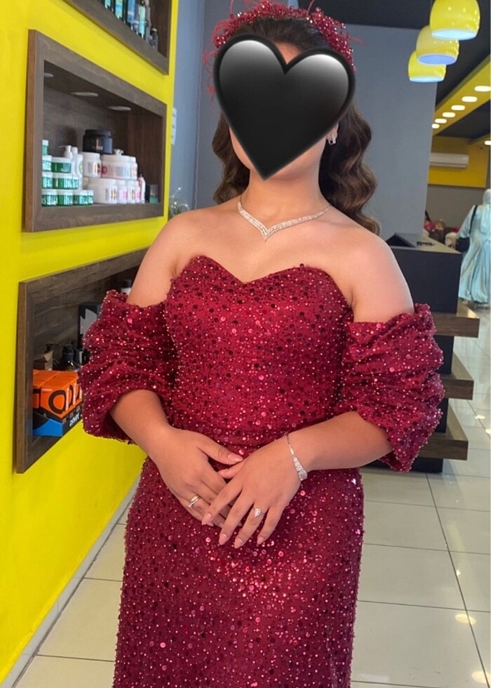 Taşlı abiye - Görsel 3