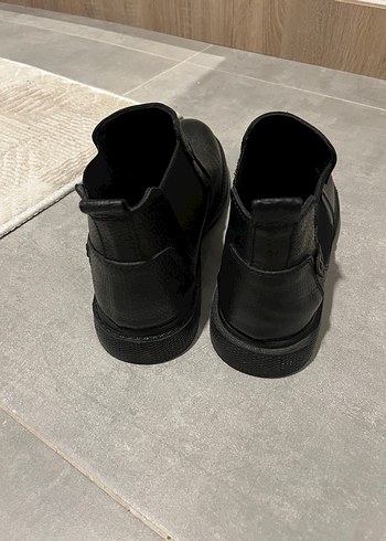 Erkek Siyah Minimalist Tokalı Bot (satıldı - Görsel 3