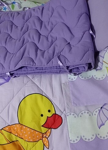 Beden Ördekli Mor Bebek uyku seti