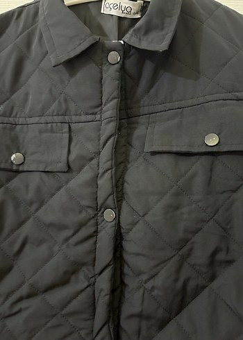 Düğmeli Siyah  Kadın Yelek - Görsel 5