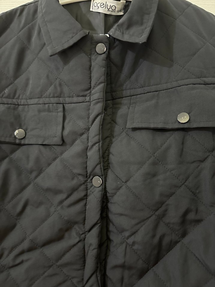 Düğmeli Siyah  Kadın Yelek - Görsel 5