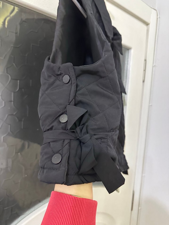 Düğmeli Siyah  Kadın Yelek - Görsel 3