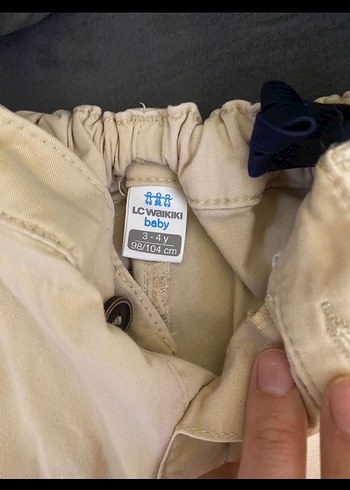 Bej Erkek Çocuk Pamuk Pantolon - Görsel 2