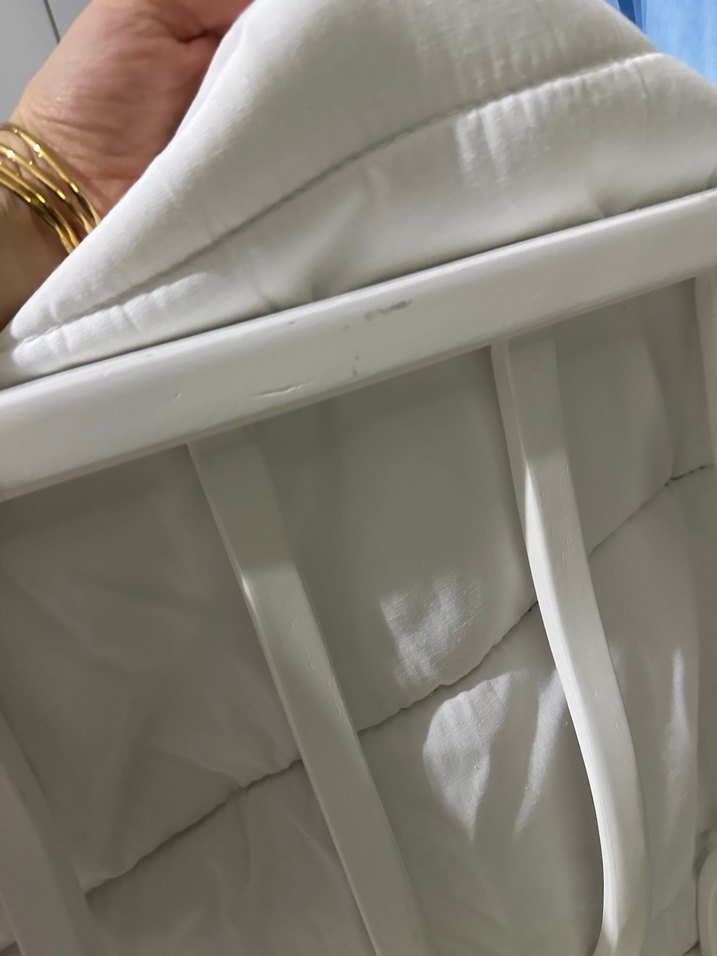 Beyaz Sallanır Bebek Beşiği - Görsel 2