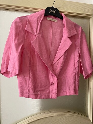 Crop Blazer takım