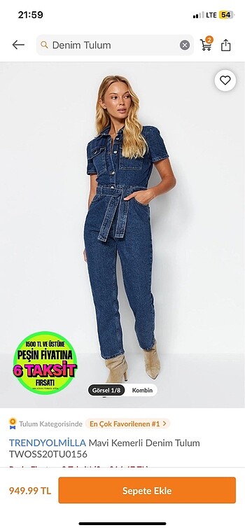 Milli denim tulum