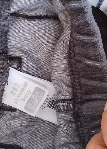 24-36 Ay Beden Kadife pijama eşofman alti