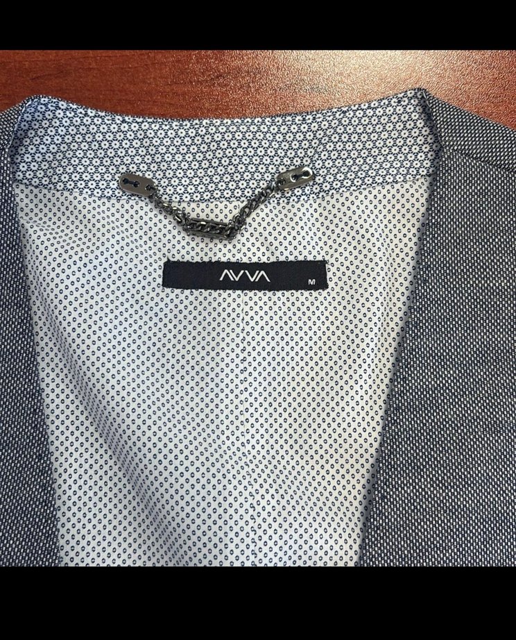 Avva 48 beden 6 drop Düğmeli Gri Erkek Yelek - Görsel 3