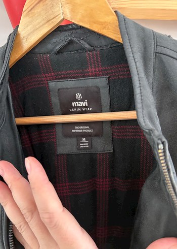 Erkek Siyah Deri Biker Ceket - Görsel 3