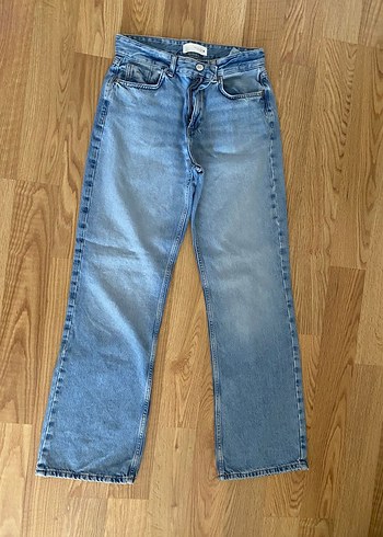 Mavi Midi Boy Kadın Denim Pantolon