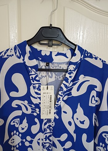 Uzun Kol Bohem Renkli Kadın Elbise - Görsel 4