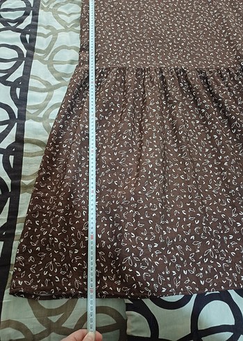 Kadın Kahverengi Uzun Bohem Elbise - Görsel 12