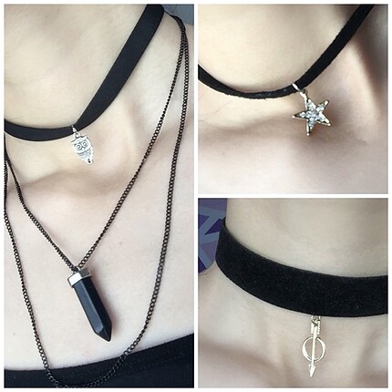 3'lü chocker set