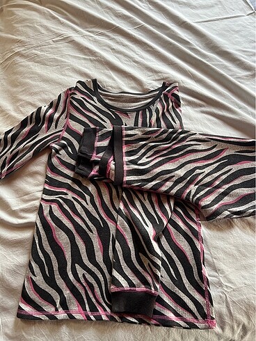 Zebra sıcacık pijama takımı