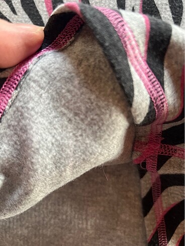 13-14 Yaş Beden çeşitli Renk Zebra sıcacık pijama takımı