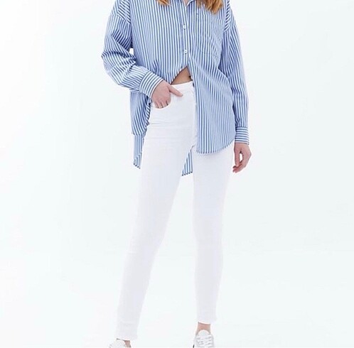 Beyaz skinny jean
