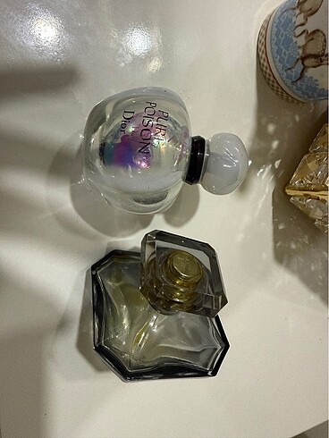 Lancome la treasure nuit ve dior pure poison şişe
