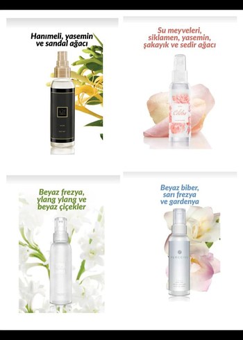 Avon vücut spreyleri