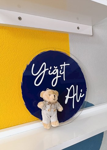 Pleksi Kapı İsimliği Ayıcıklı - Görsel 5