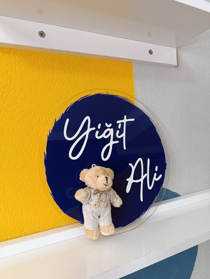 Pleksi Kapı İsimliği Ayıcıklı - Görsel 5