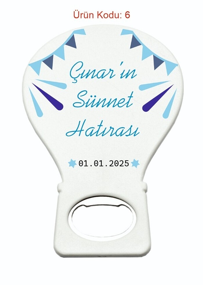 Sünnet Hatırası Hediyelik Balon Açacak - Görsel 3