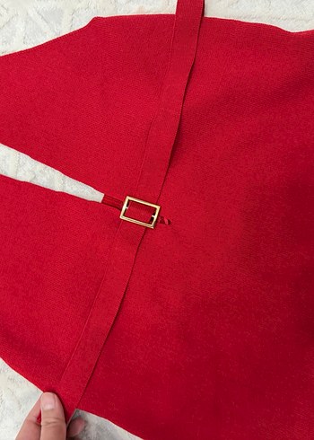 Kırmızı triko üst - Görsel 5