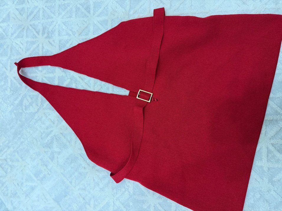 Kırmızı triko üst - Görsel 3