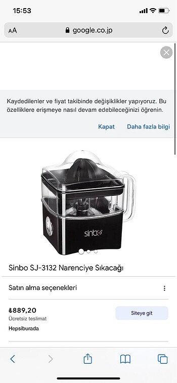 Sinbo meyve sıkacağı - Görsel 4