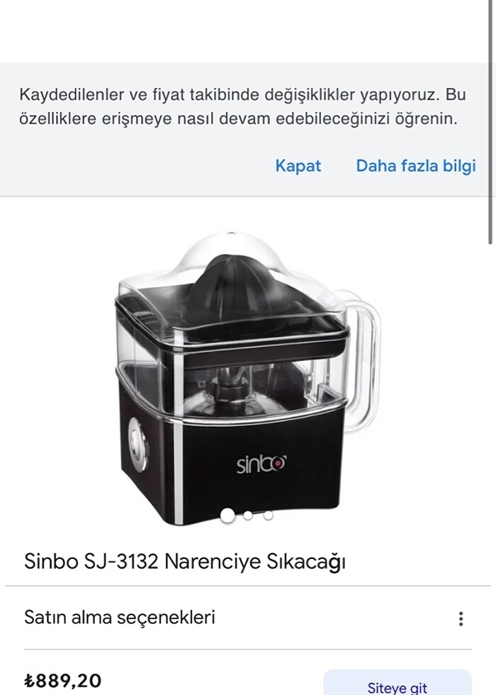 Sinbo meyve sıkacağı - Görsel 4