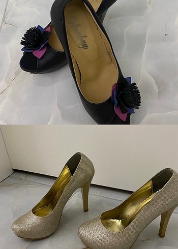 2 çift platform ayakkabı