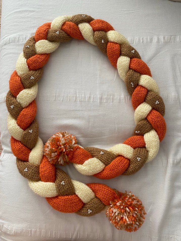 Renkli Örgü Kadın Şal - Görsel 3