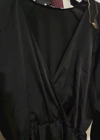 Siyah Midi Goth Kadın Elbise - Görsel 2