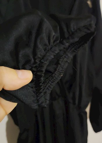 Siyah Midi Goth Kadın Elbise - Görsel 3